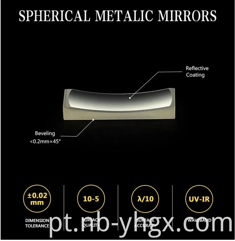 Espelho óptico metálico espelho esférico espelho côncavo espelho dielétrico espelho laser fora do eixo espelho parabólico